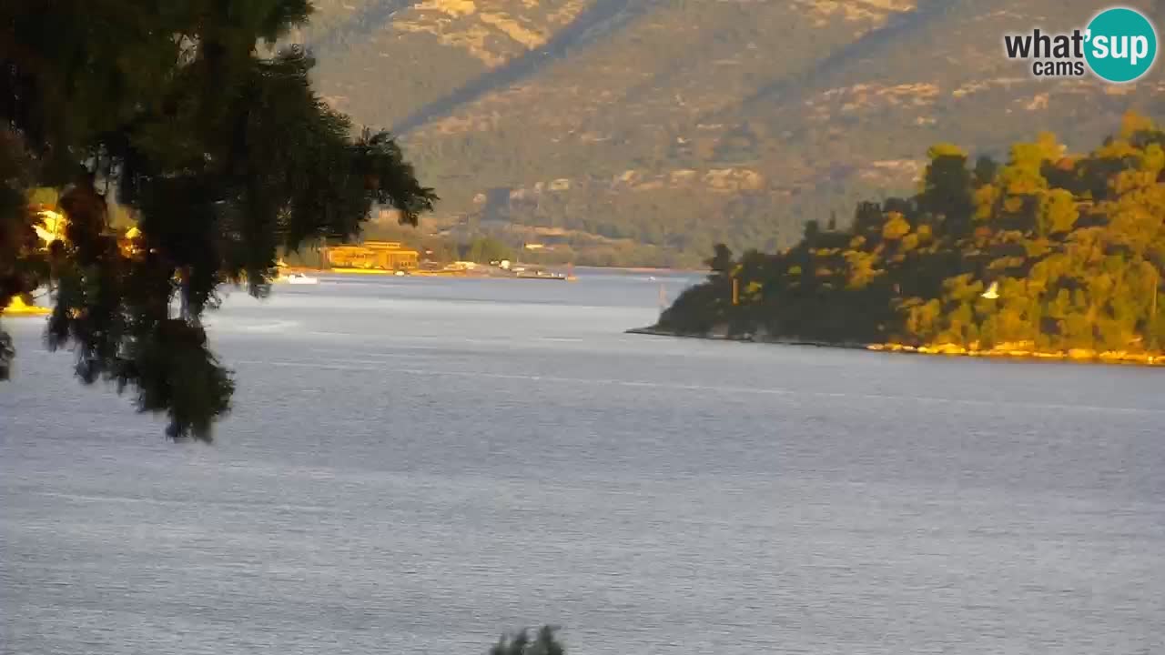 Lumbarda resort Spletna kamera Korčula