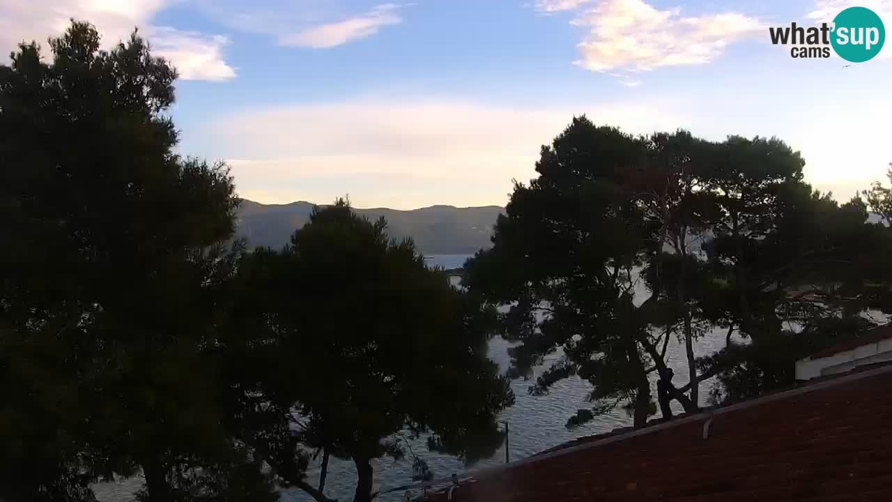 Lumbarda resort Spletna kamera Korčula