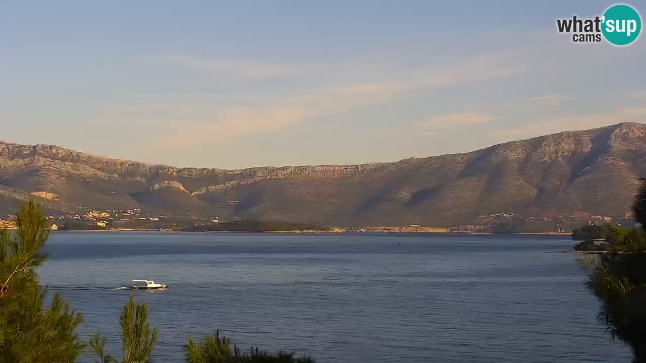 Lumbarda resort Spletna kamera Korčula