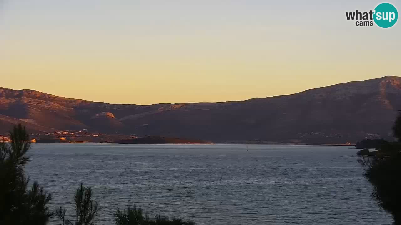 Lumbarda resort Spletna kamera Korčula