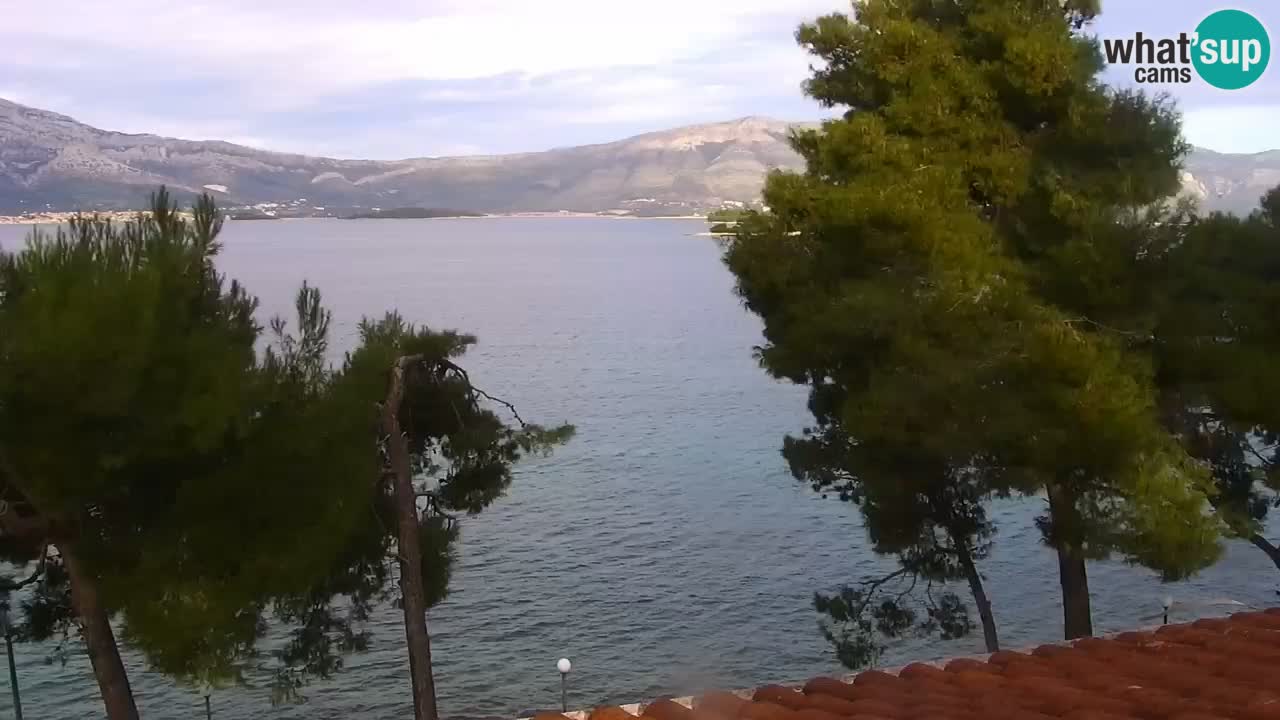 Lumbarda resort Spletna kamera Korčula