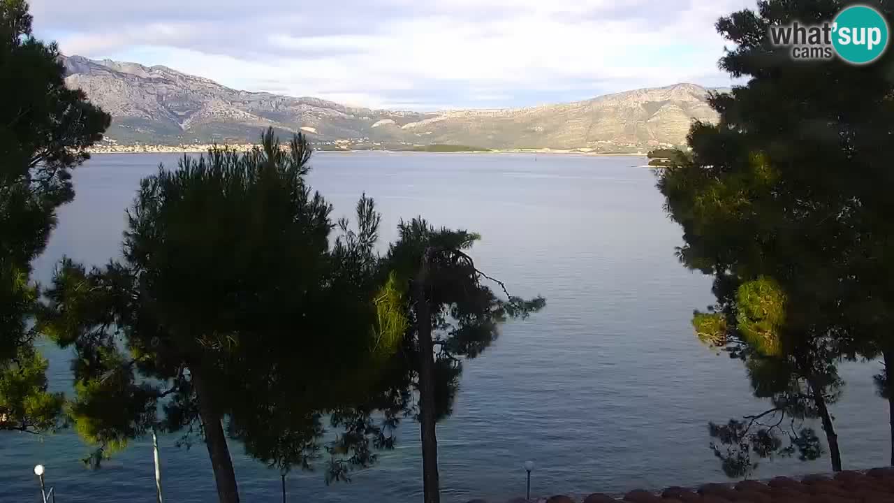 Lumbarda resort Spletna kamera Korčula