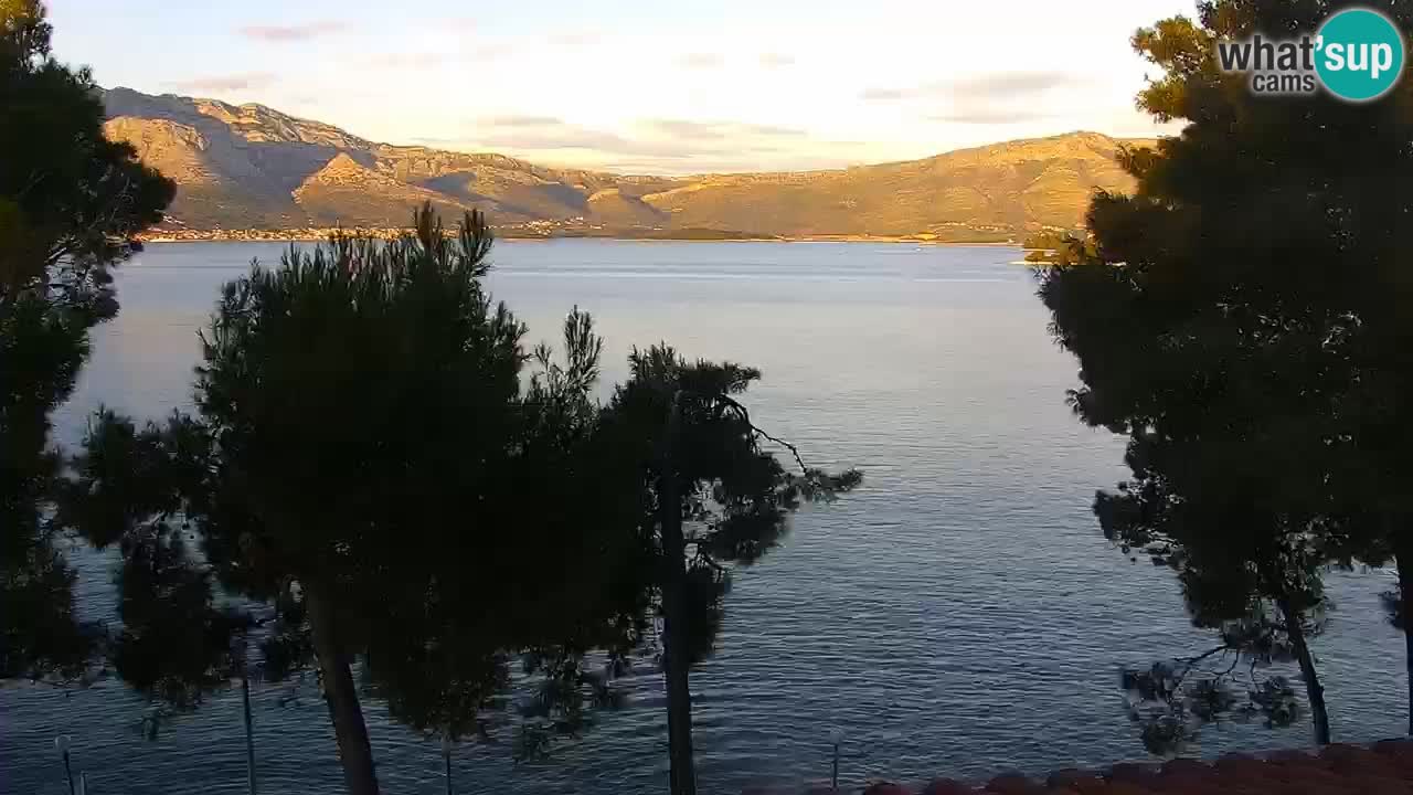 Lumbarda resort Spletna kamera Korčula