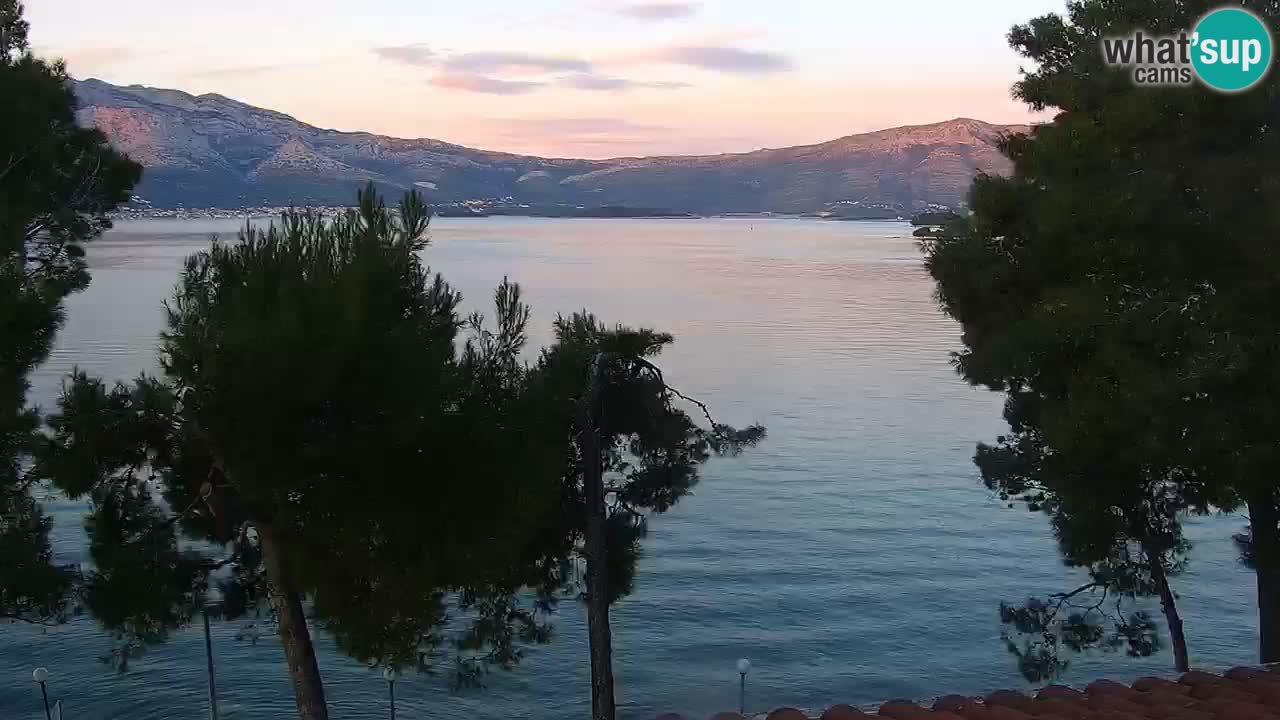Lumbarda resort Spletna kamera Korčula