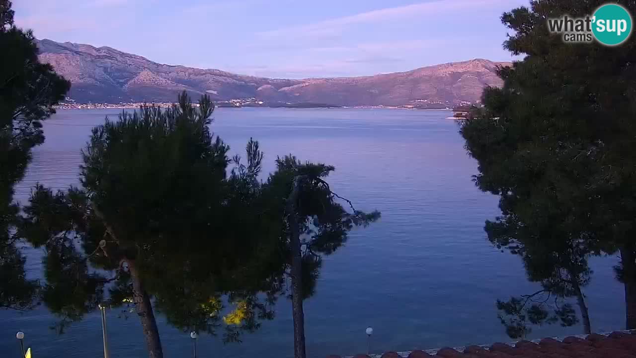 Lumbarda resort Spletna kamera Korčula