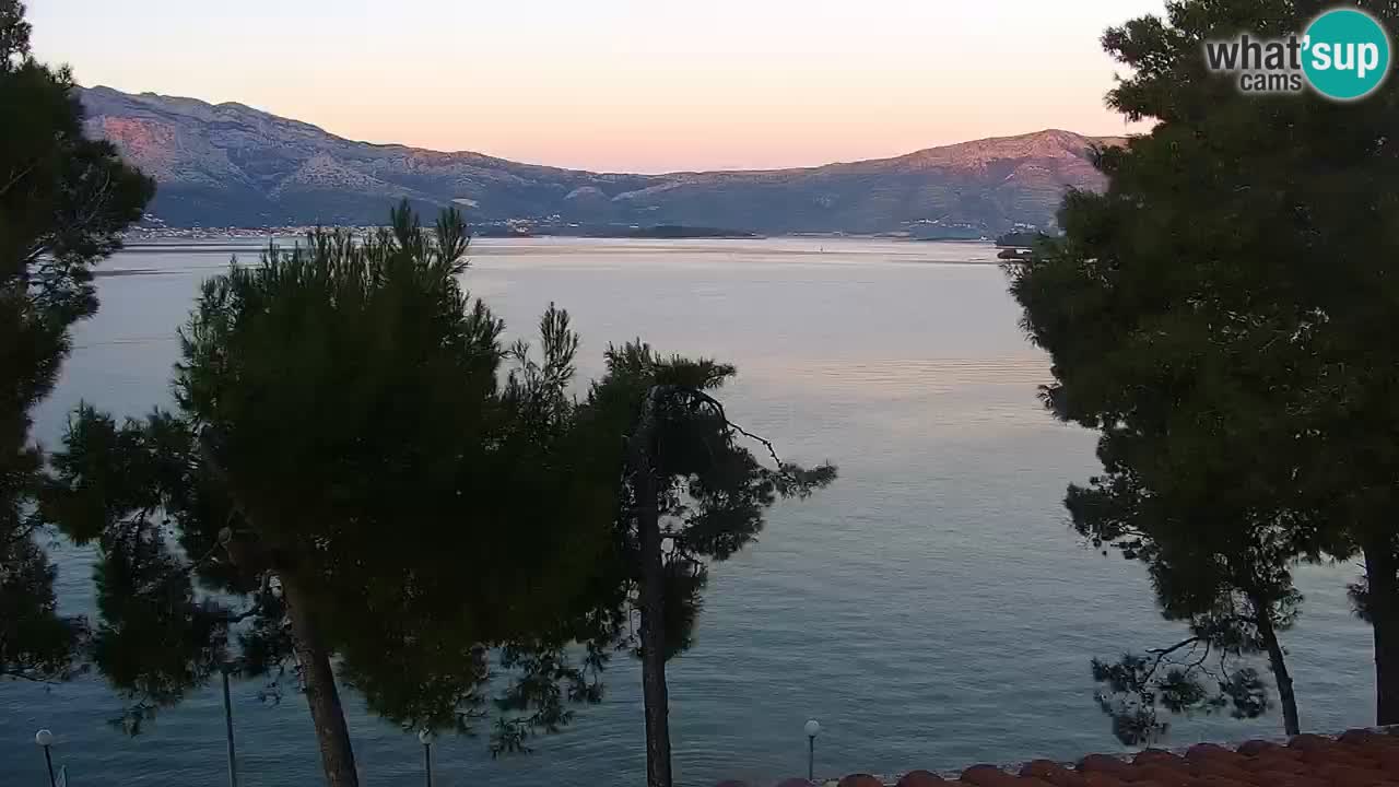 Lumbarda resort Spletna kamera Korčula