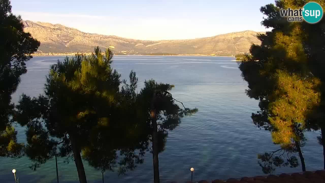 Lumbarda resort Spletna kamera Korčula