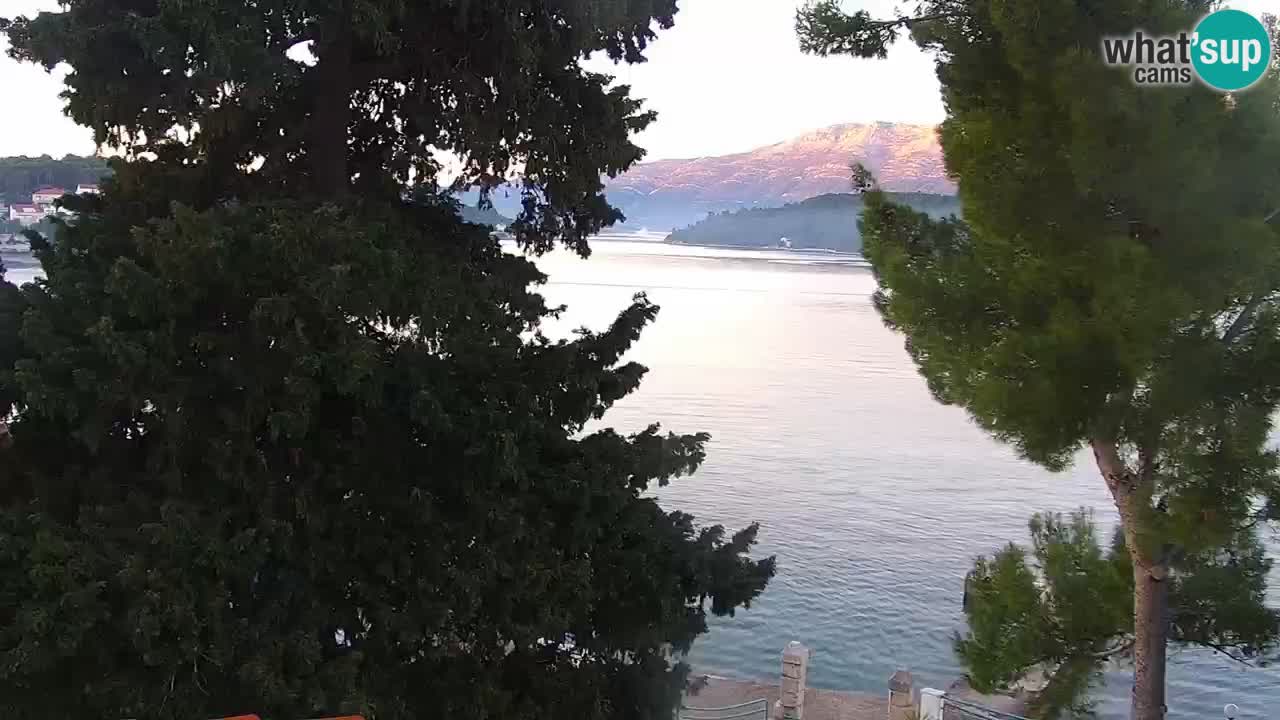 Lumbarda resort Spletna kamera Korčula