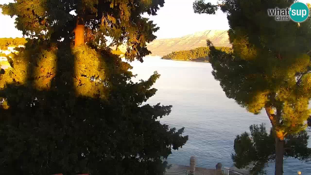 Lumbarda resort Spletna kamera Korčula