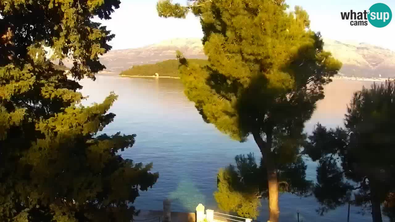Lumbarda resort Web Kamera Korčula