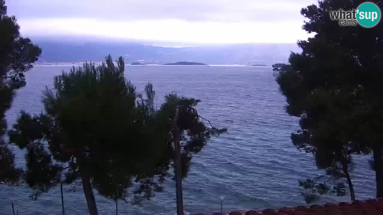 Lumbarda resort Spletna kamera Korčula