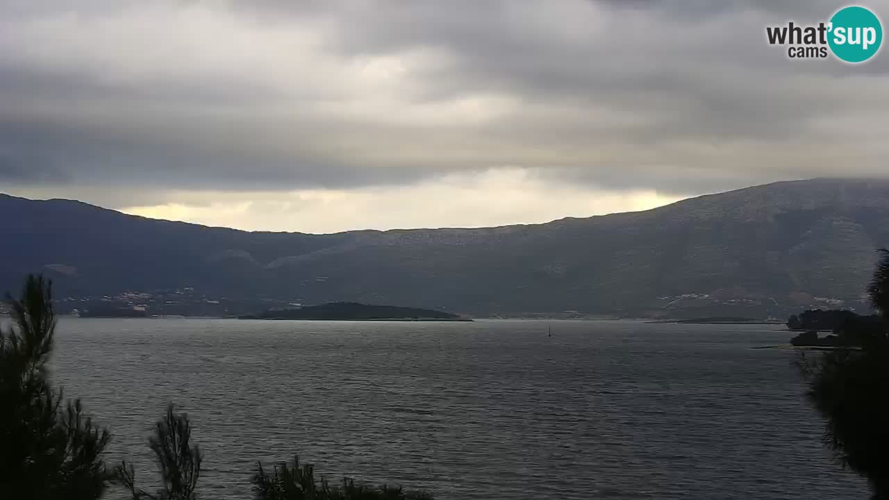 Lumbarda resort Spletna kamera Korčula