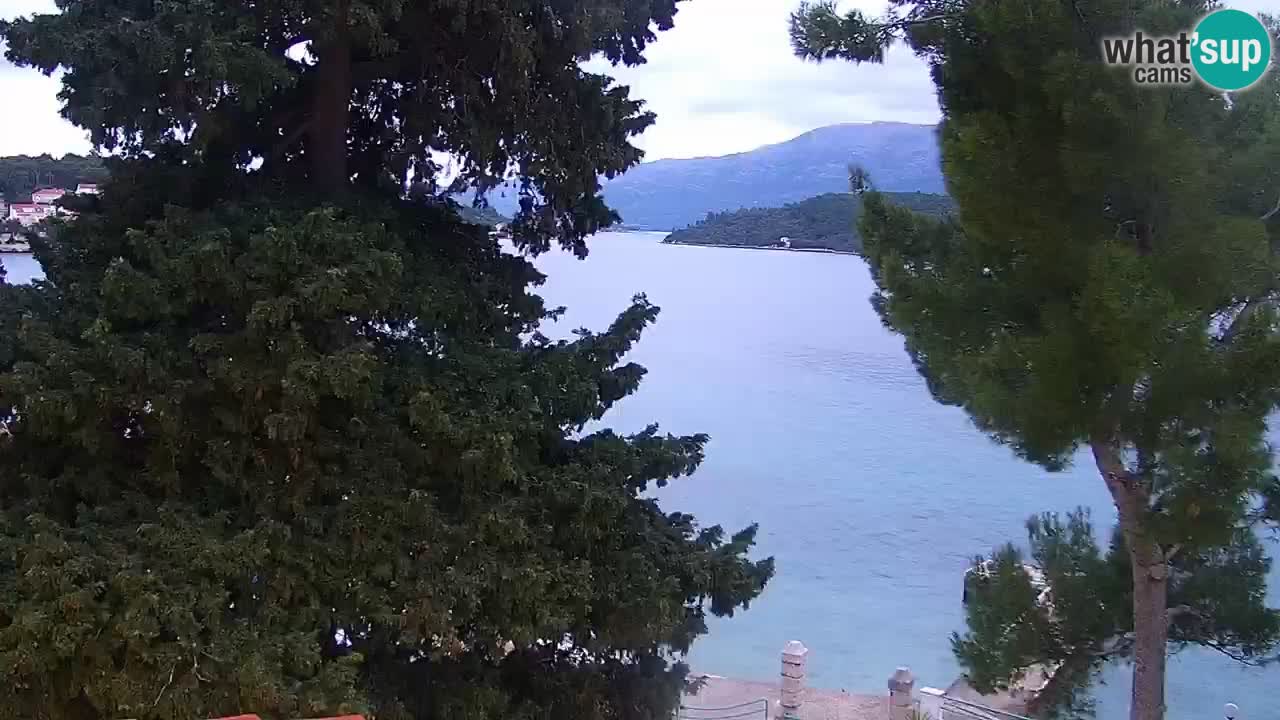 Lumbarda resort Spletna kamera Korčula