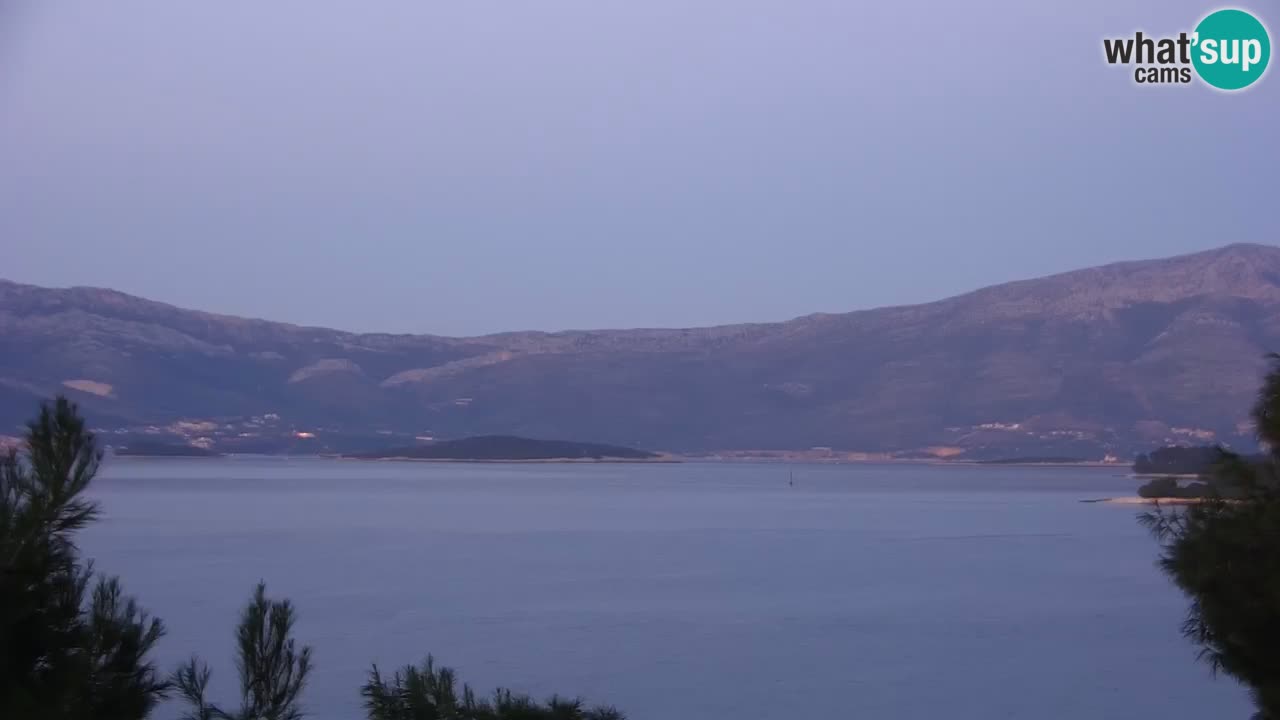 Lumbarda resort Spletna kamera Korčula