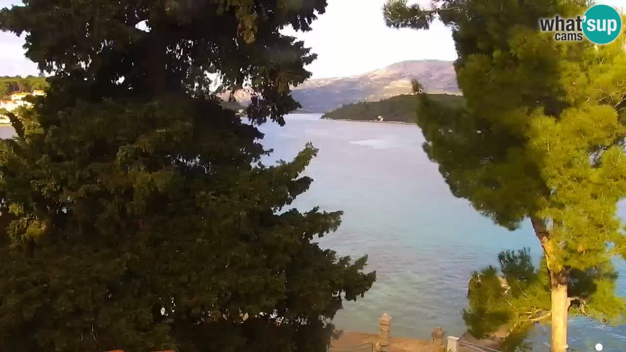 Lumbarda resort Spletna kamera Korčula