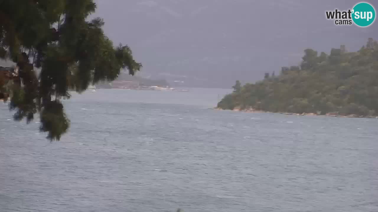 Lumbarda resort Spletna kamera Korčula