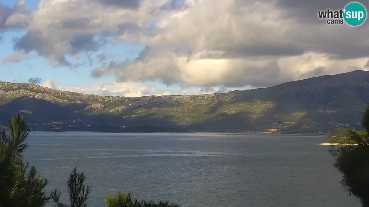 Lumbarda resort Spletna kamera Korčula