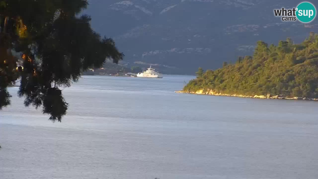 Lumbarda resort Spletna kamera Korčula