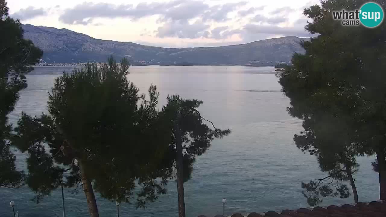 Lumbarda resort Spletna kamera Korčula