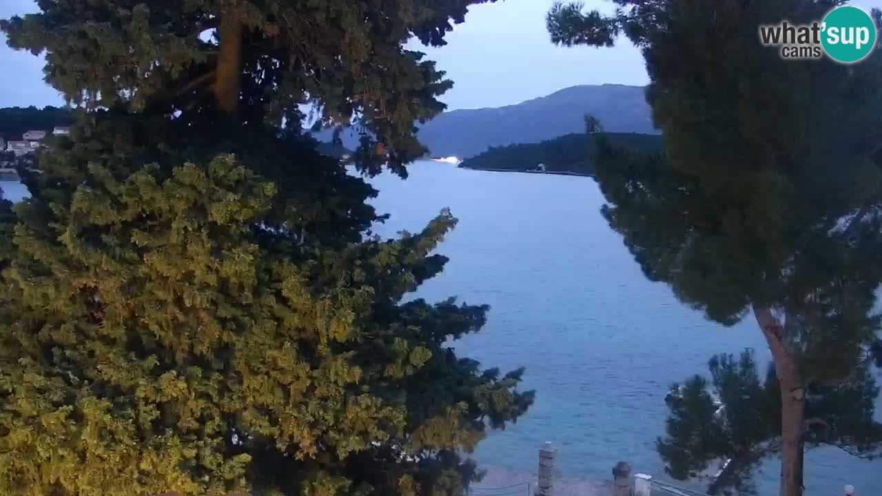 Lumbarda resort Spletna kamera Korčula