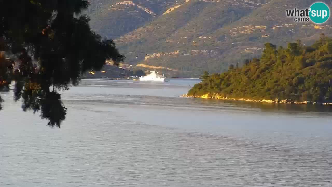 Lumbarda resort Spletna kamera Korčula