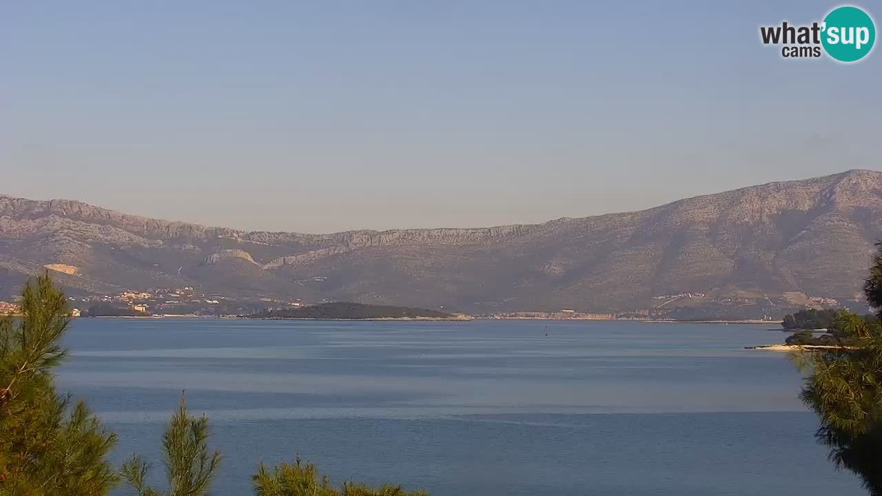 Lumbarda resort Spletna kamera Korčula