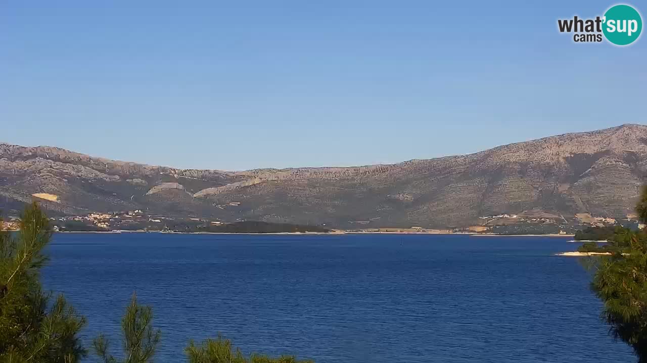 Lumbarda resort Spletna kamera Korčula