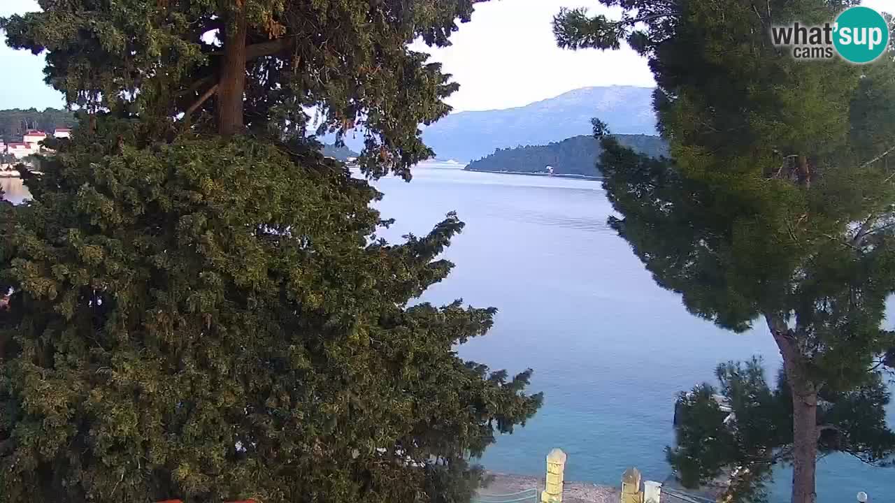 Lumbarda resort Spletna kamera Korčula