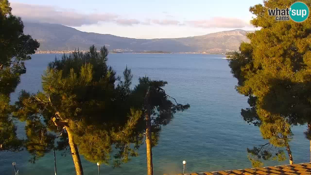 Lumbarda resort Spletna kamera Korčula