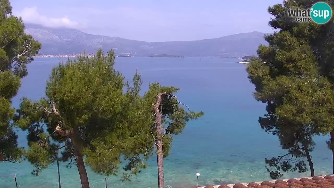 Lumbarda resort Spletna kamera Korčula