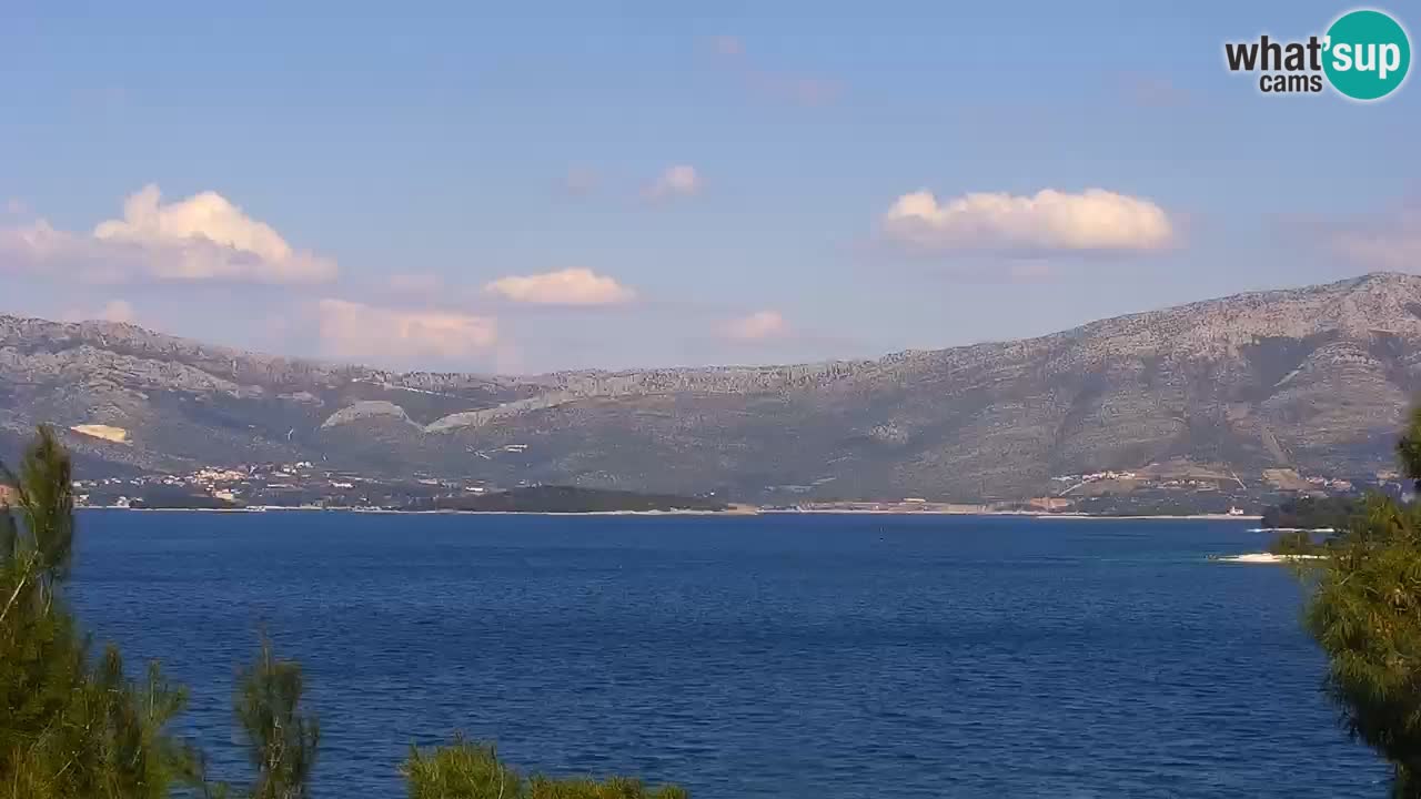Lumbarda resort Spletna kamera Korčula