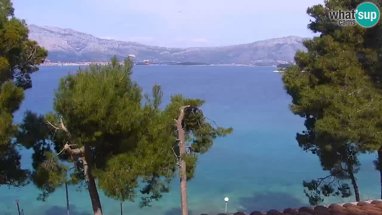 Lumbarda resort Spletna kamera Korčula