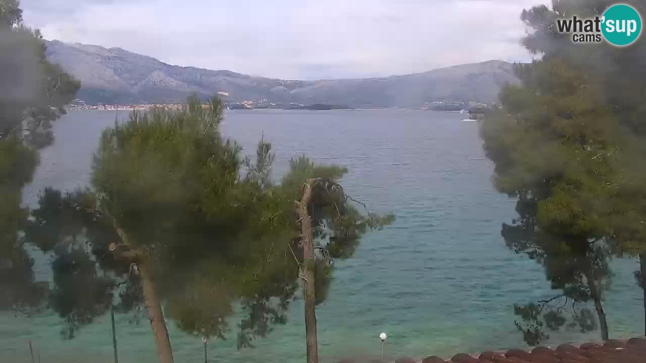 Lumbarda resort Spletna kamera Korčula