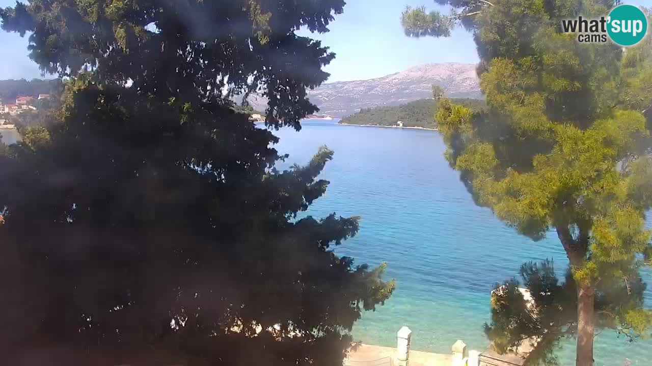 Lumbarda resort Spletna kamera Korčula