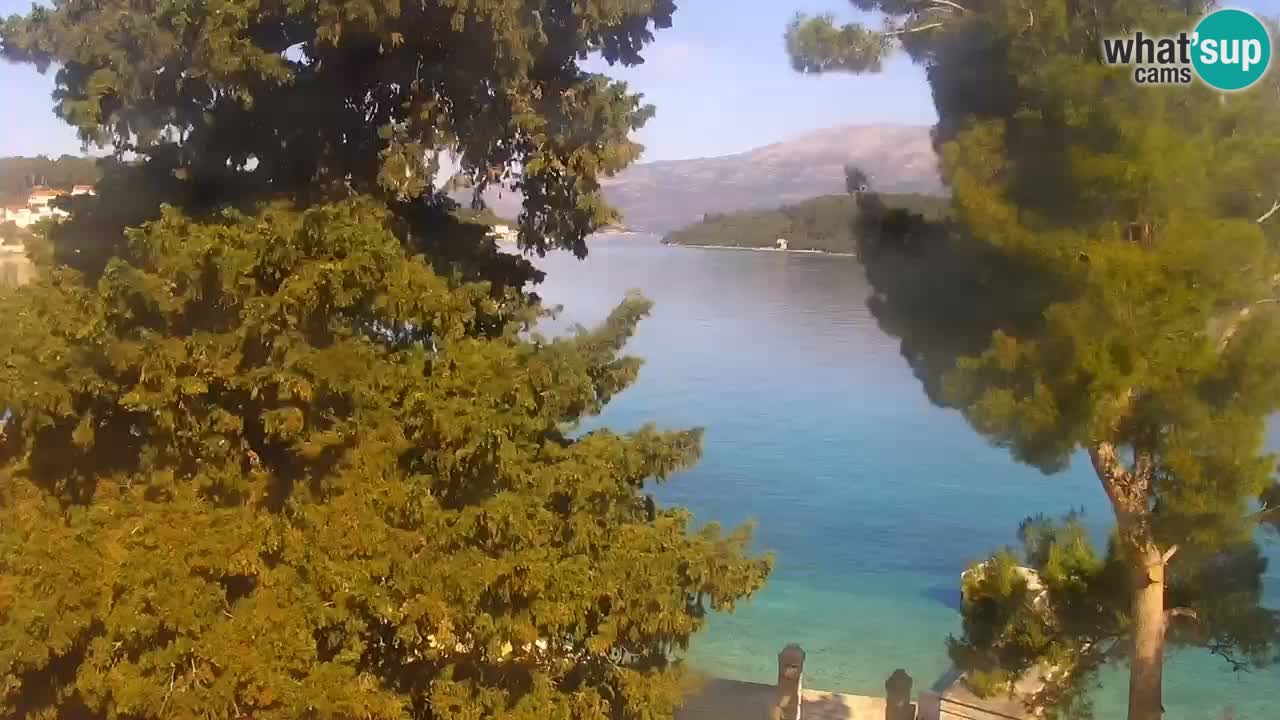 Lumbarda resort Spletna kamera Korčula