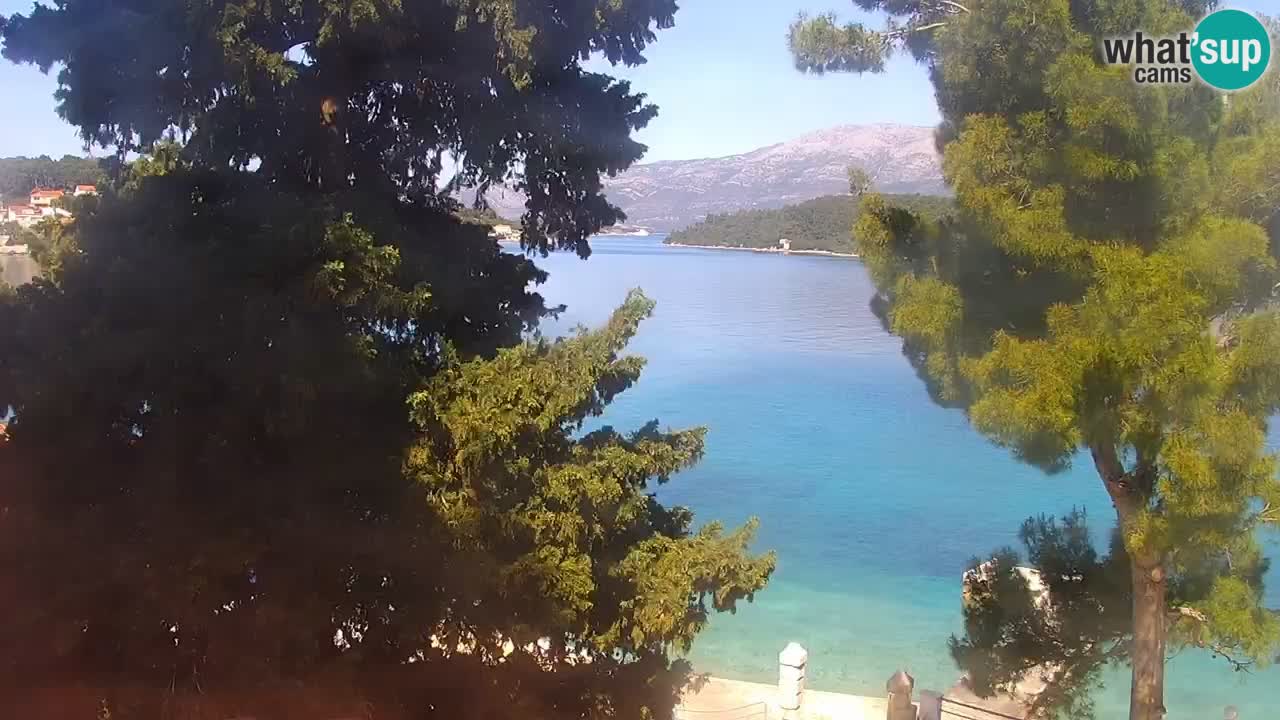 Lumbarda resort Spletna kamera Korčula