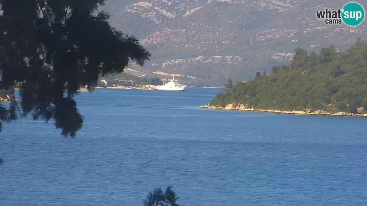 Lumbarda resort Spletna kamera Korčula
