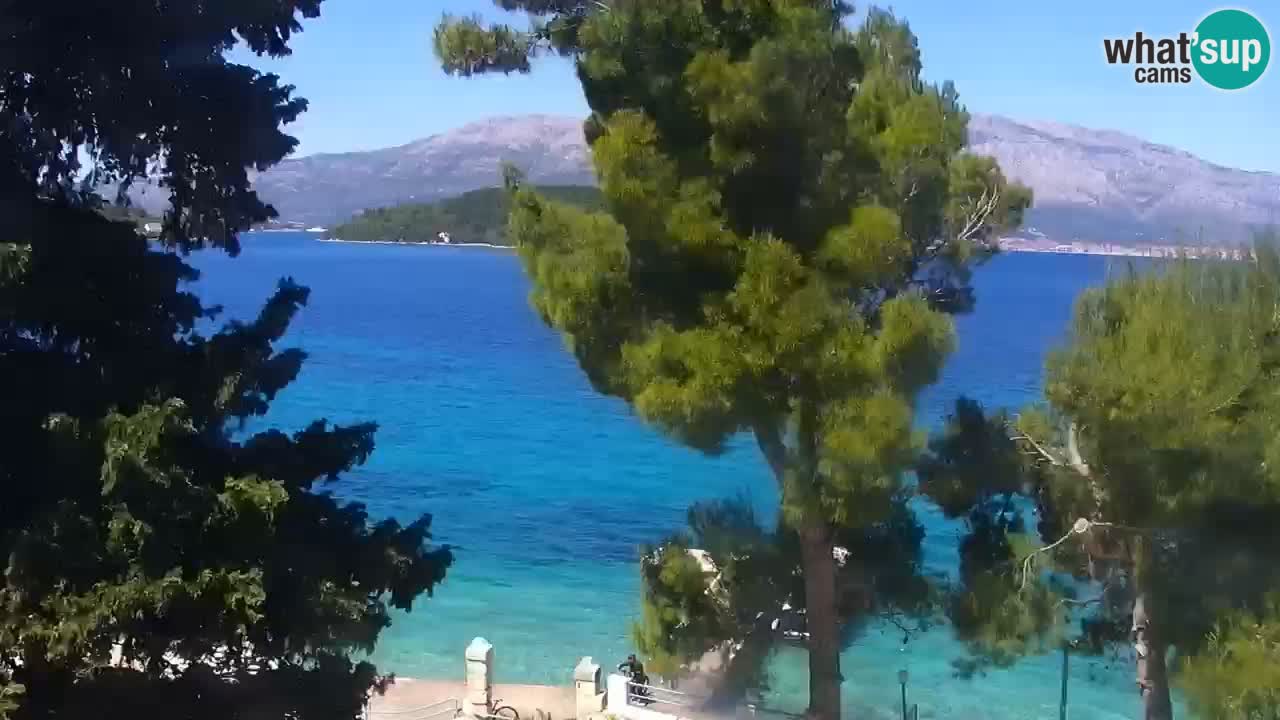 Lumbarda resort Spletna kamera Korčula