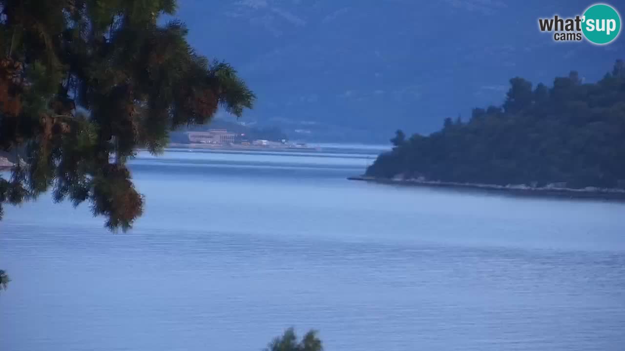 Lumbarda resort Spletna kamera Korčula