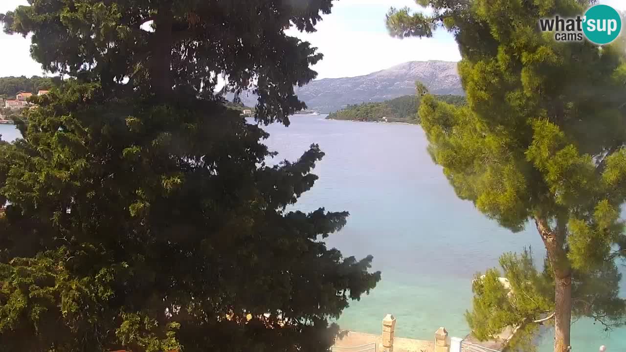 Lumbarda resort Spletna kamera Korčula