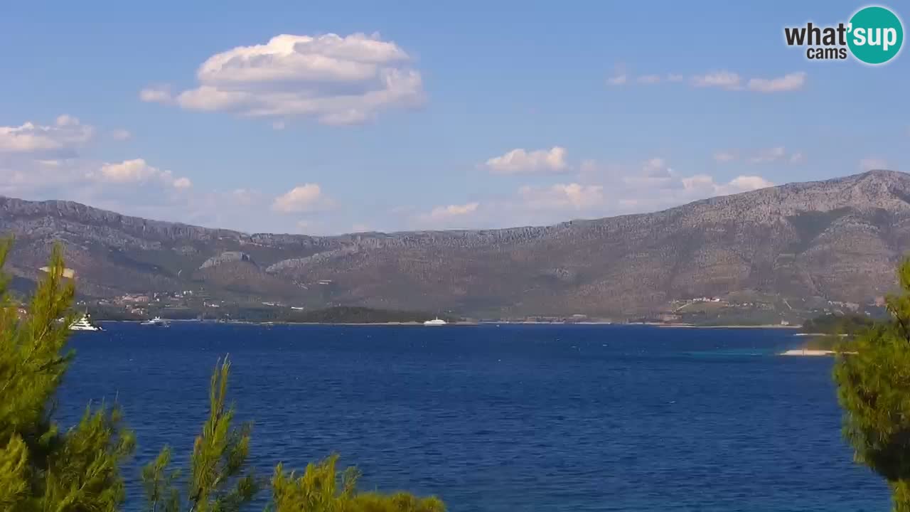 Lumbarda resort Spletna kamera Korčula
