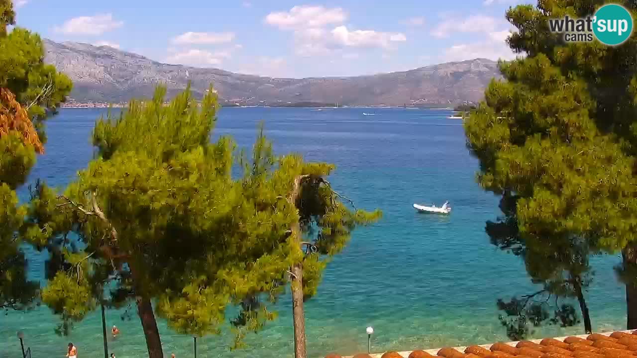 Lumbarda resort Spletna kamera Korčula