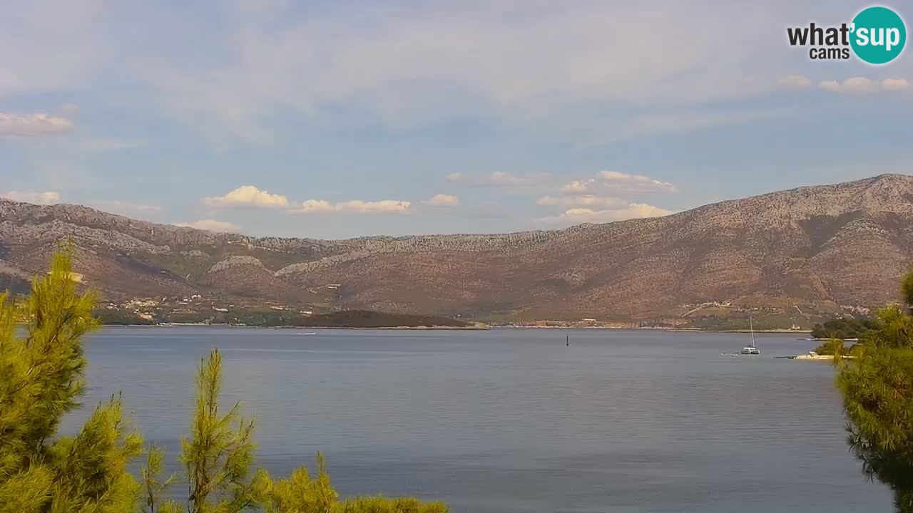 Lumbarda resort Spletna kamera Korčula