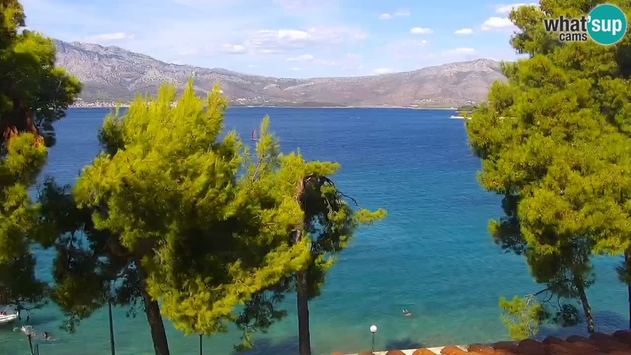 Lumbarda resort Spletna kamera Korčula
