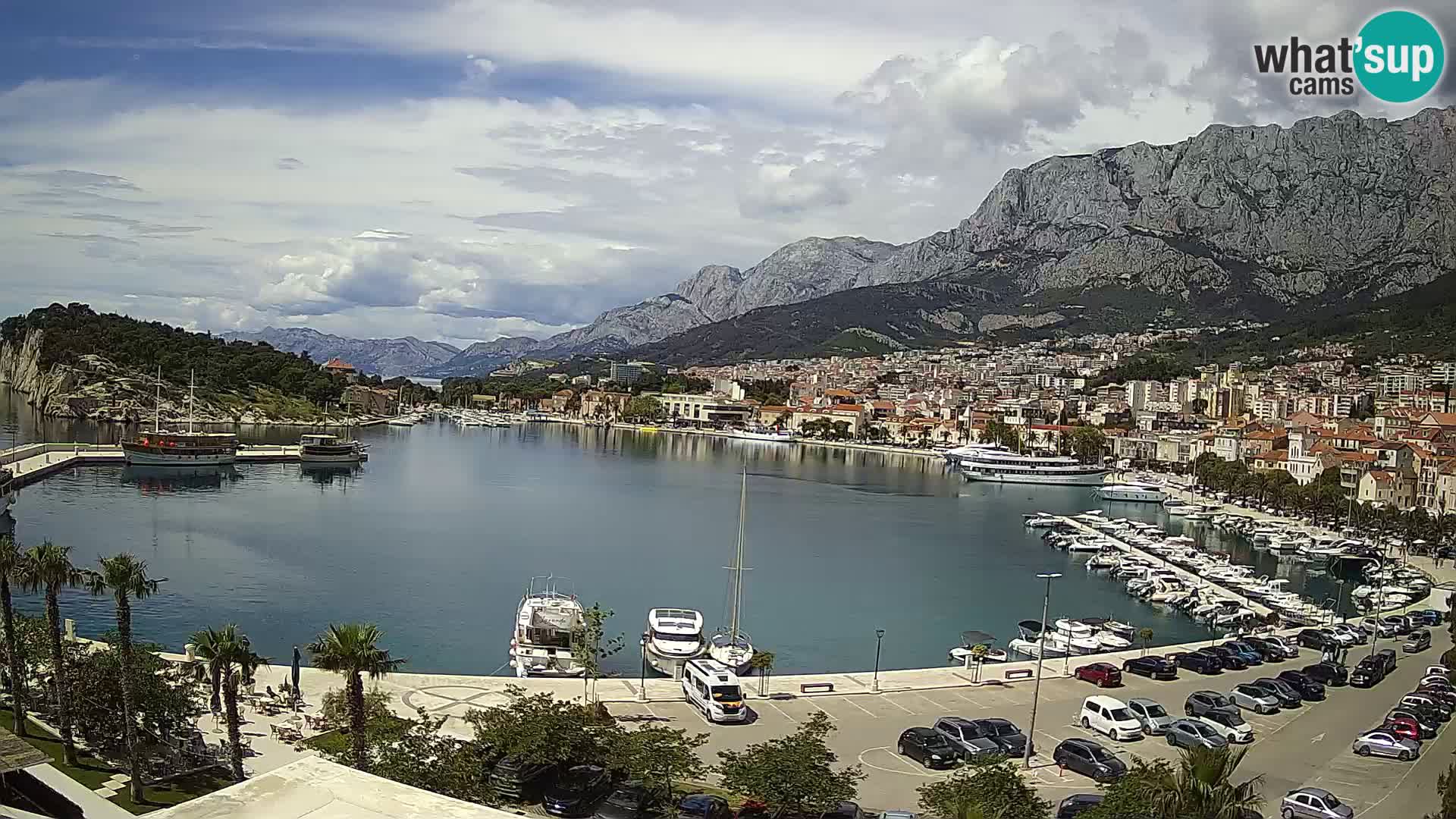 Webcam Makarska ‘s seaside promenade