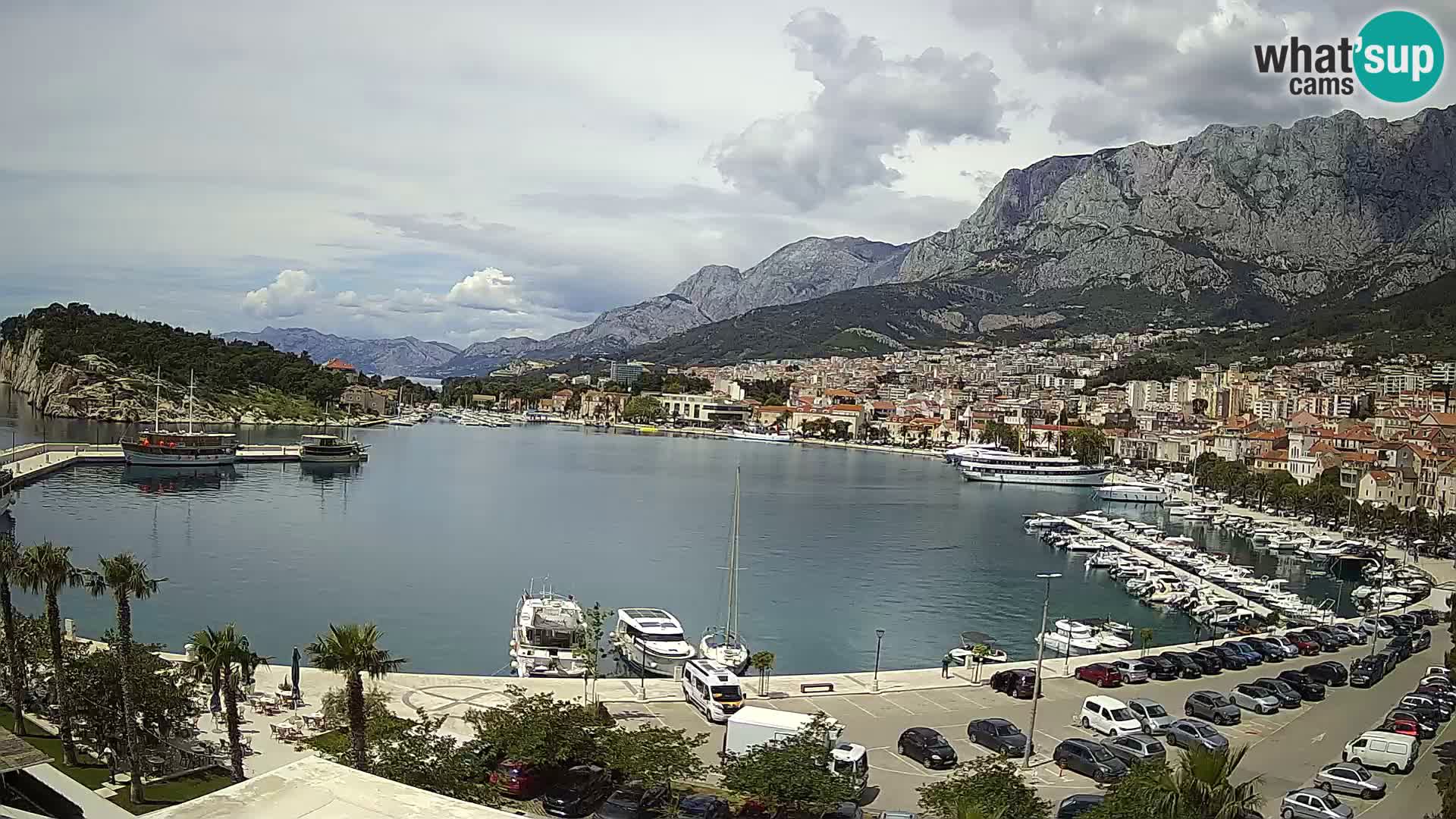 Webcam Makarska ‘s seaside promenade