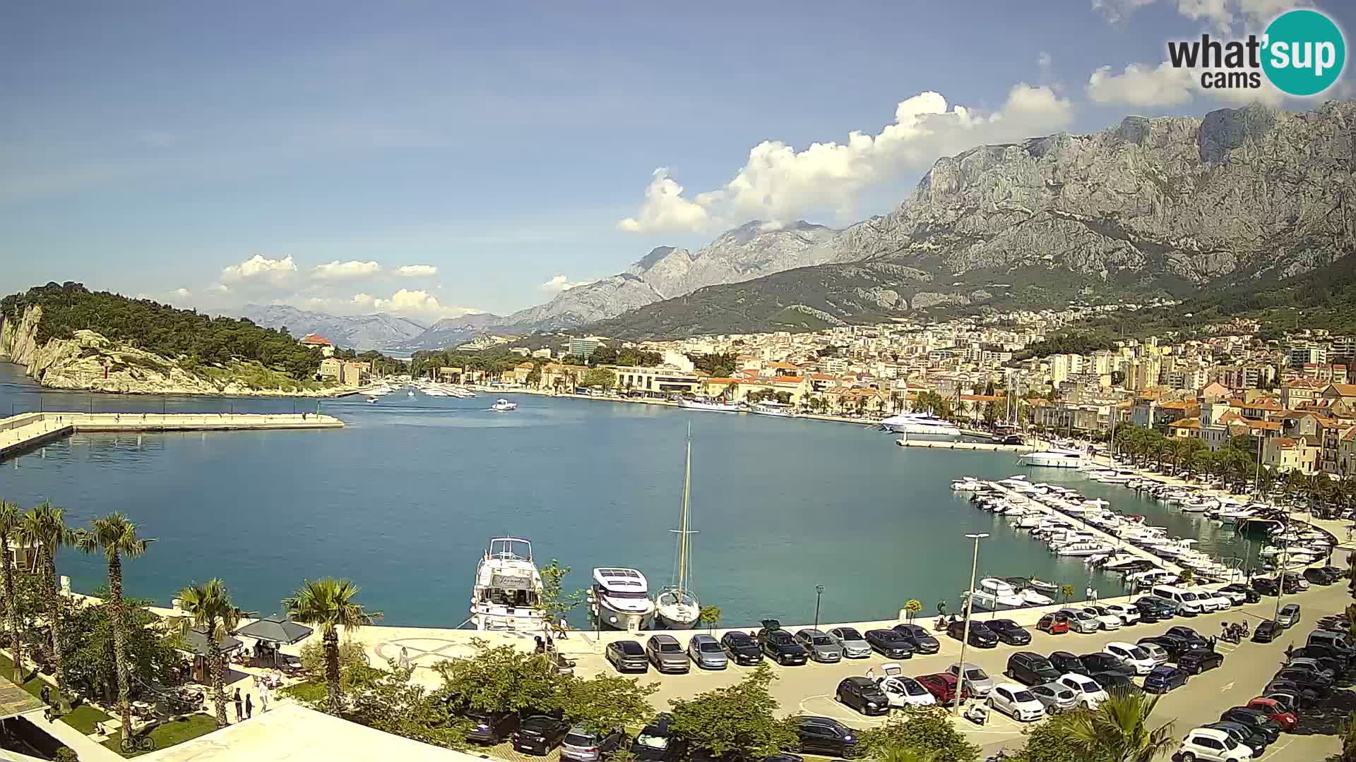 Webcam Makarska ‘s seaside promenade