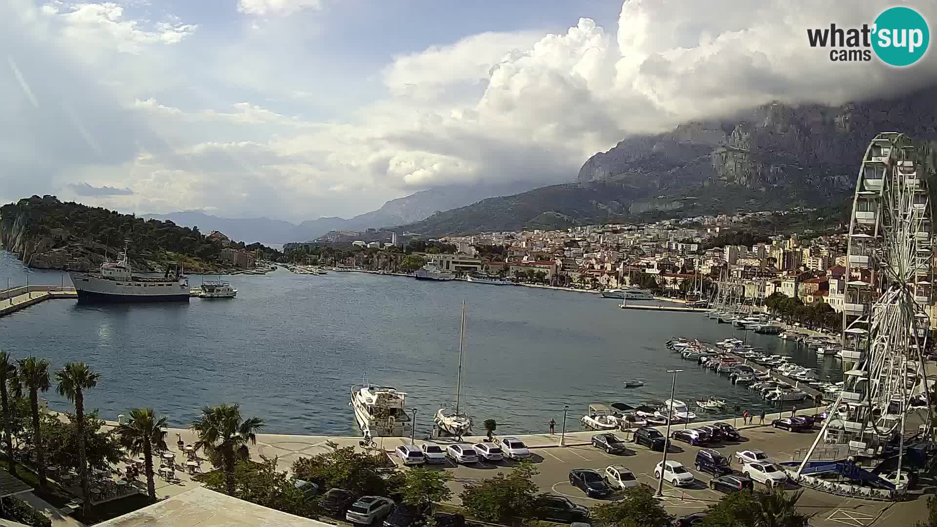 Webcam Makarska ‘s seaside promenade