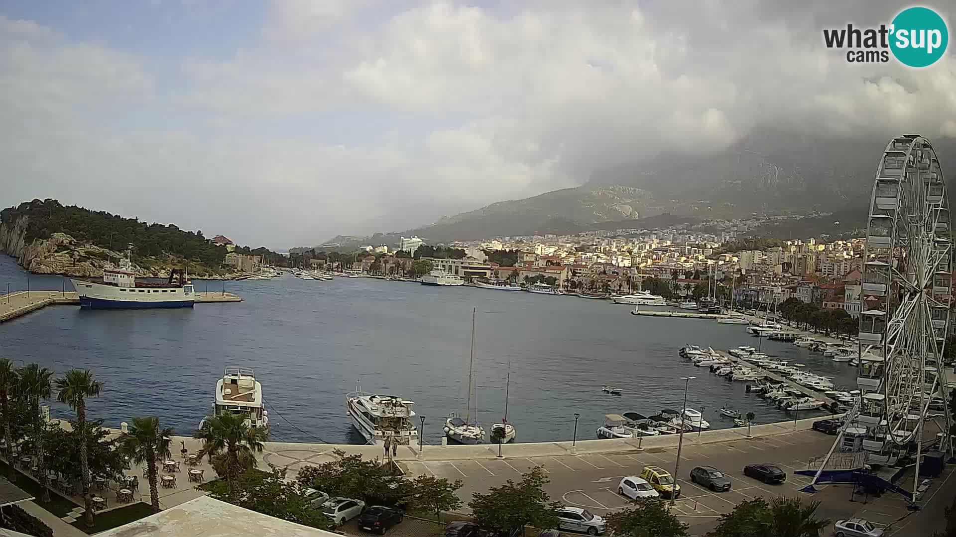 Webcam Makarska ‘s seaside promenade