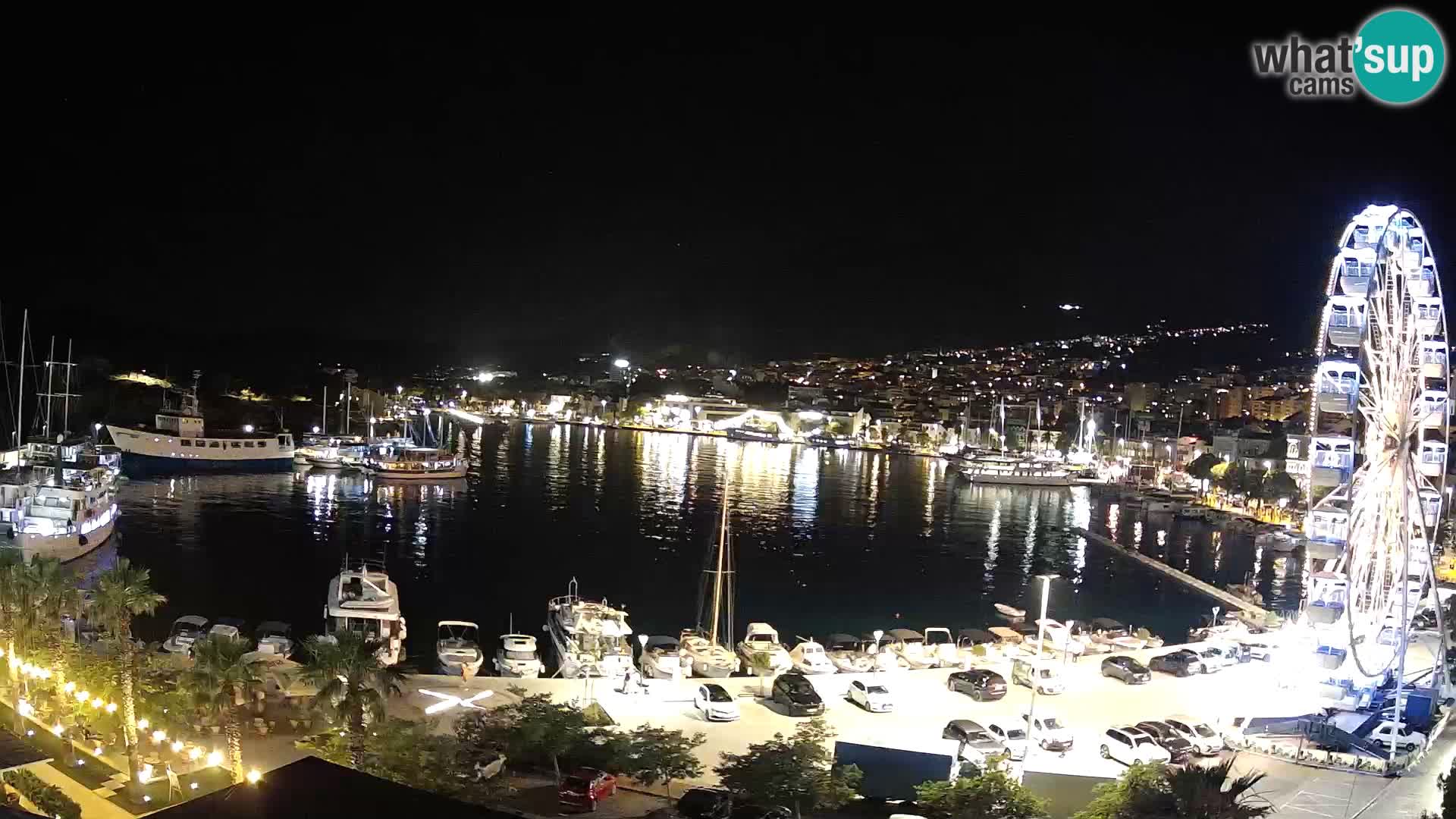 Webcam Makarska promenade de bord de mer